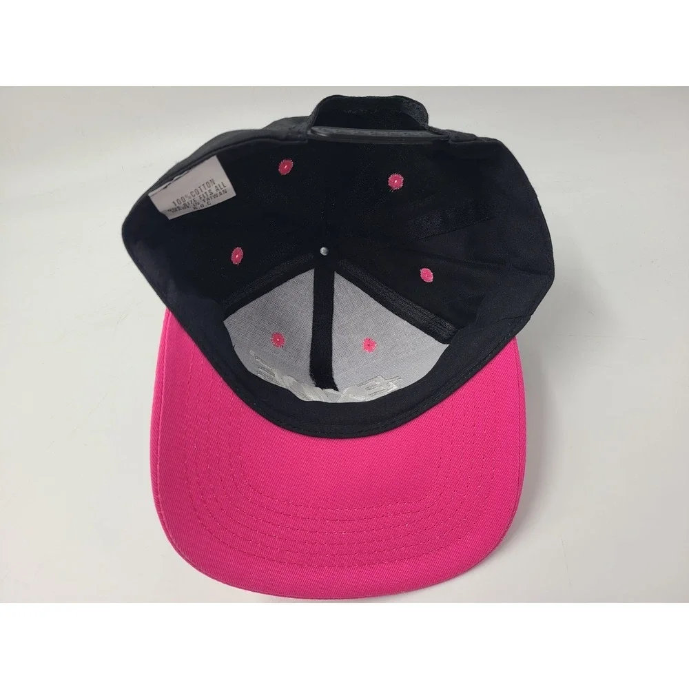 Vintage Exide Batteries Racing Team‎ Snapback Hat Cap Cotton 90s Men Black Pink